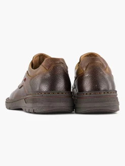 Gallus Bruine Leren Veterschoen-Heren Geklede Schoenen