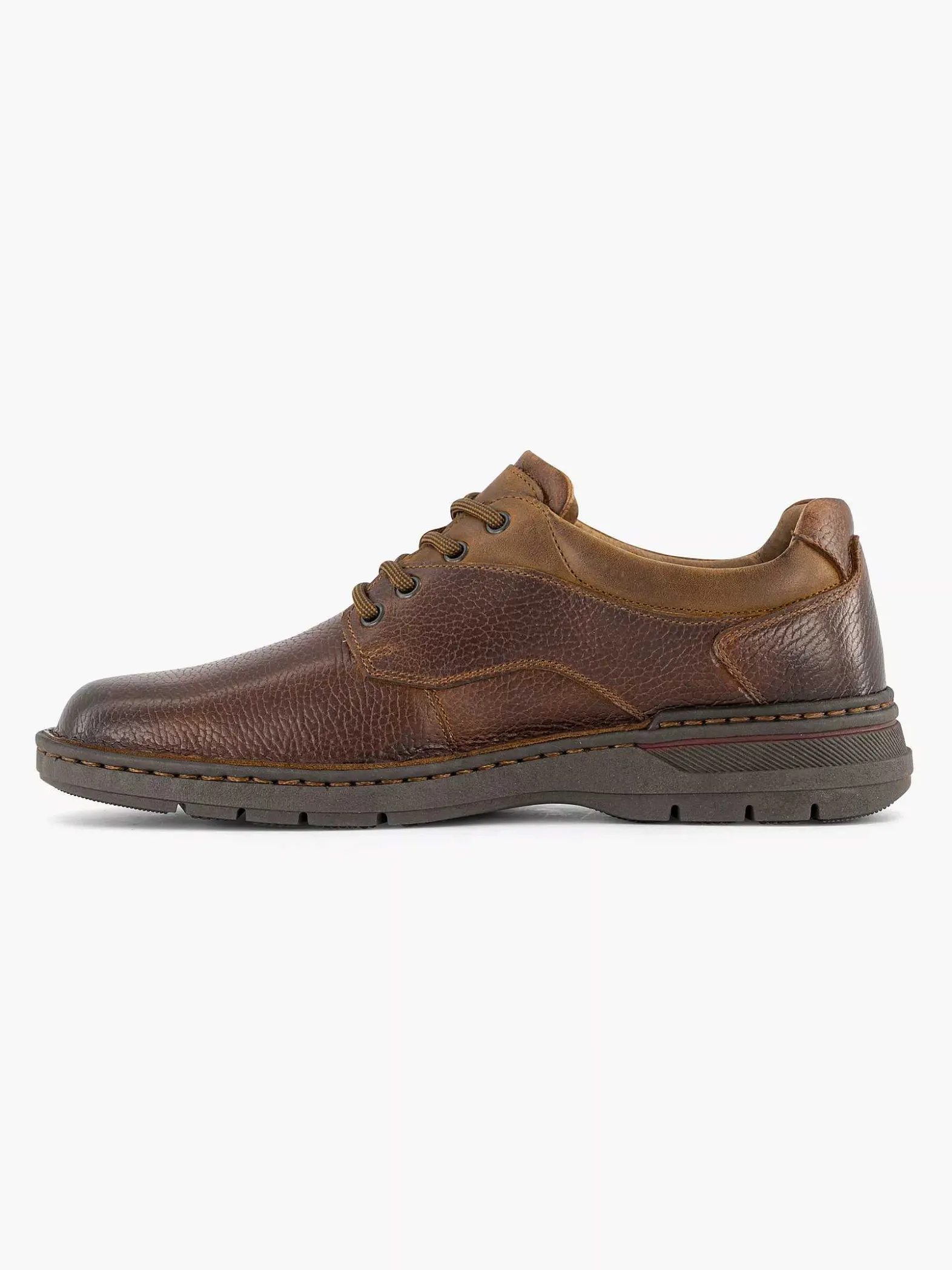 Gallus Bruine Leren Veterschoen-Heren Geklede Schoenen