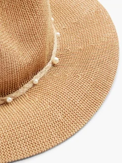Graceland Bruine Rieten Strandhoed-Dames Online Exclusive Accessoires