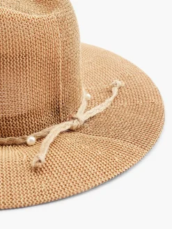 Graceland Bruine Rieten Strandhoed-Dames Online Exclusive Accessoires