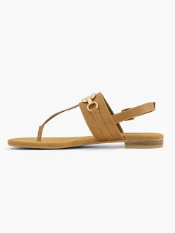 Graceland Bruine Sandaal Sierketting-Dames Sandalen
