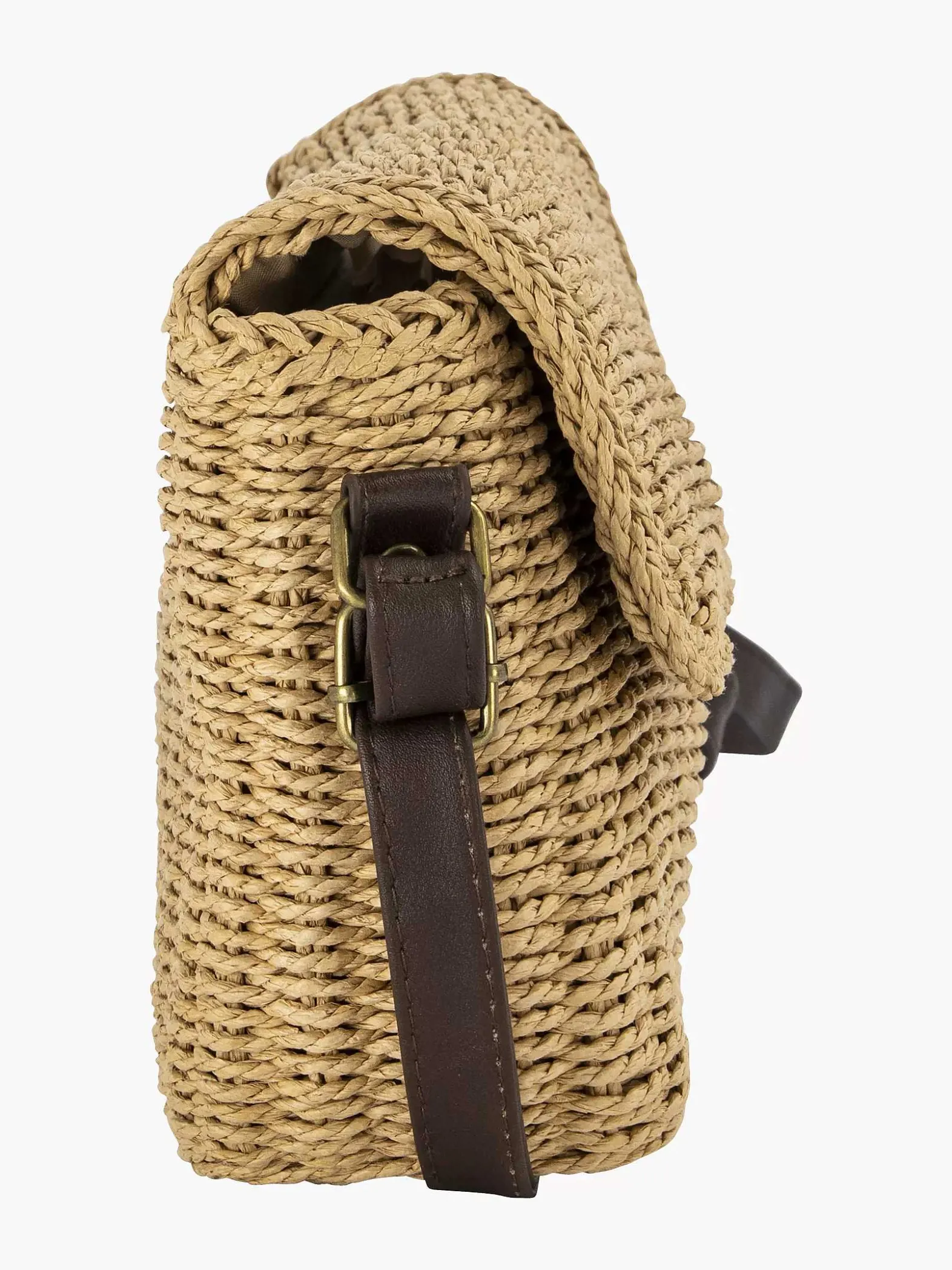 Graceland Bruine Schoudertas Riet-Dames Online Exclusive Accessoires