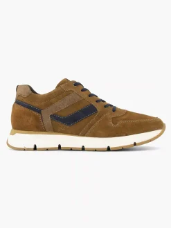 Gallus Bruine Suede Sneaker-Heren Sneakers