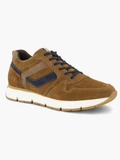 Gallus Bruine Suede Sneaker-Heren Sneakers