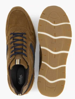 Gallus Bruine Suede Sneaker-Heren Sneakers