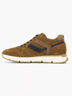 Gallus Bruine Suede Sneaker-Heren Sneakers