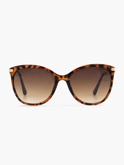 Graceland Bruine Zonnebril Met Panterprint-Dames Online Exclusive Accessoires