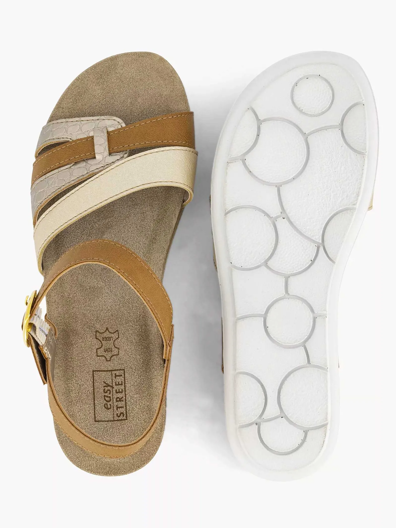 Easy Street Camel Sandaal Gespsluiting-Dames Sandalen