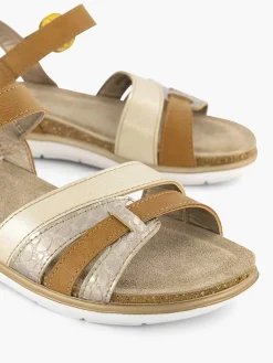 Easy Street Camel Sandaal Gespsluiting-Dames Sandalen