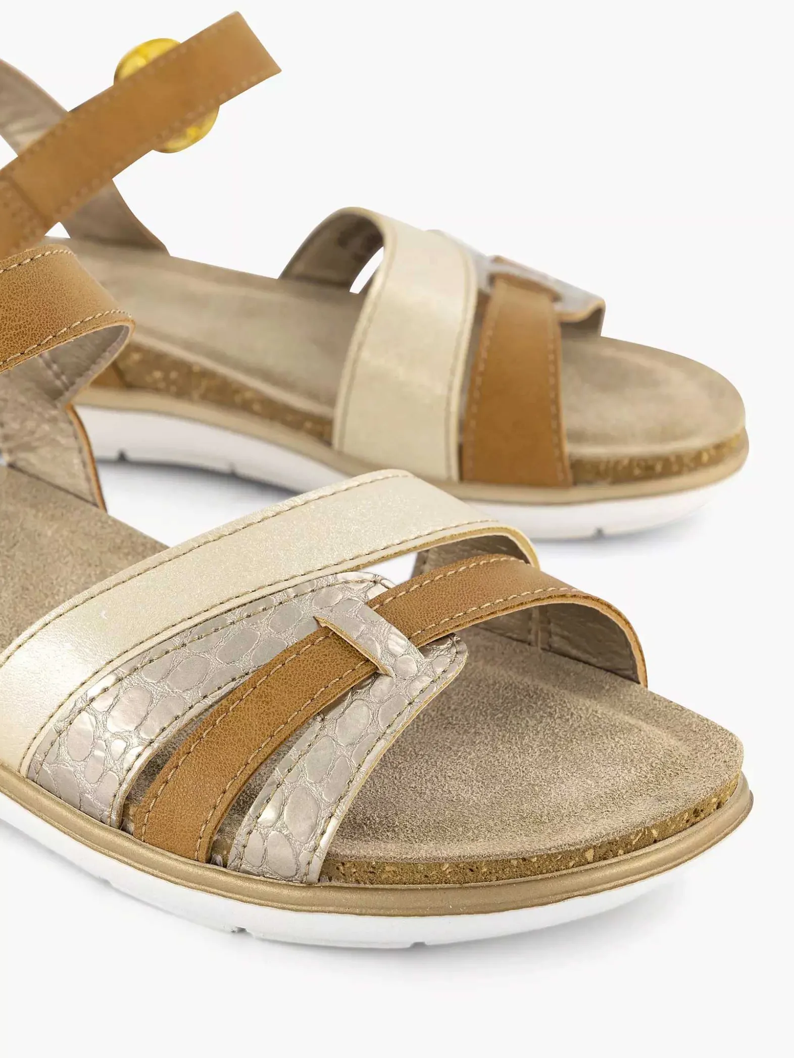Easy Street Camel Sandaal Gespsluiting-Dames Sandalen