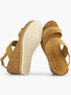 Graceland Camel Sandalette-Dames Sandalen
