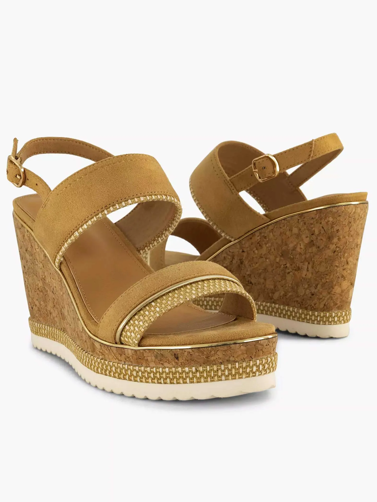Graceland Camel Sandalette-Dames Sandalen