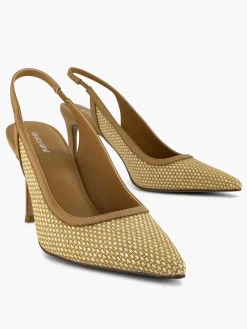Graceland Camel Slingback-Dames Pumps