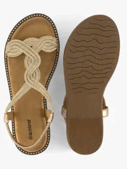 Graceland Champagne Sandaal-Dames Sandalen