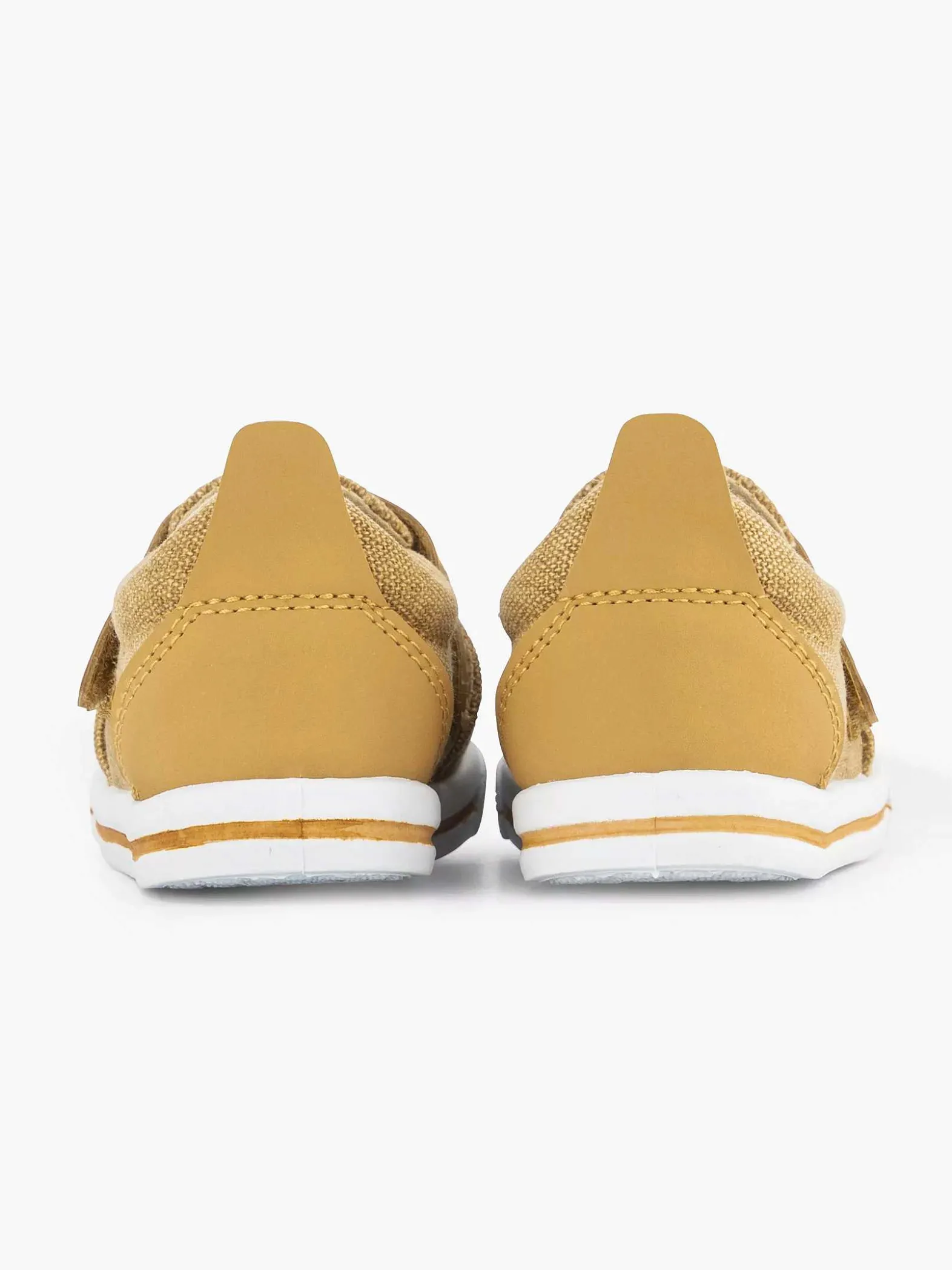 Vty Cognac Canvas Instapper-Kinderen Jongensschoenen