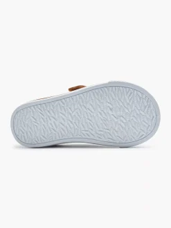 Bobbi-Shoes Cognac Canvas Instapper Beer-Kinderen Jongensschoenen