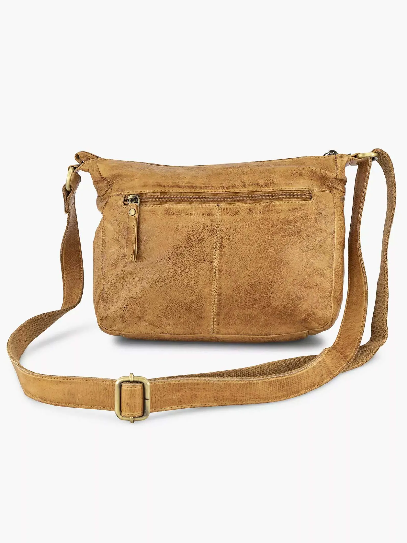 5th Avenue Cognac Leren Schoudertas-Dames Online Exclusive Accessoires