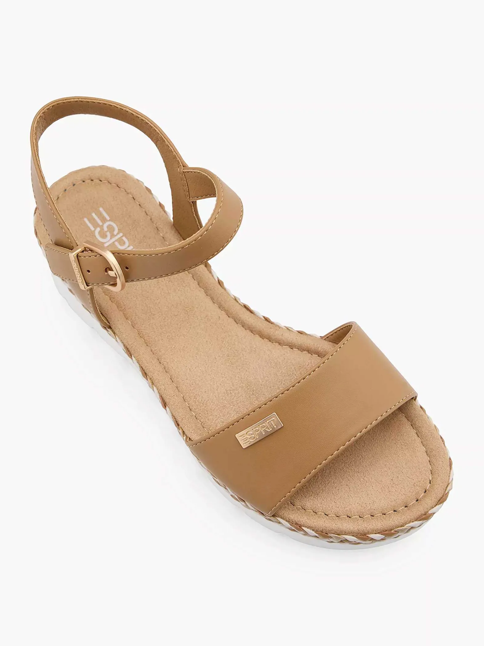 Esprit Cognac Platform Sandaal-Dames Sandalen