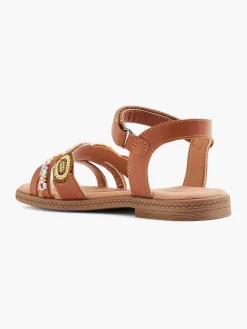 Graceland Cognac Sandaal Kralen-Kinderen Babyschoenen