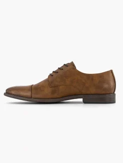 AM SHOE Cognac Veterschoen-Heren Geklede Schoenen
