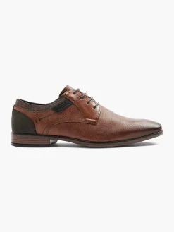 AM SHOE Cognac Veterschoen-Heren Geklede Schoenen