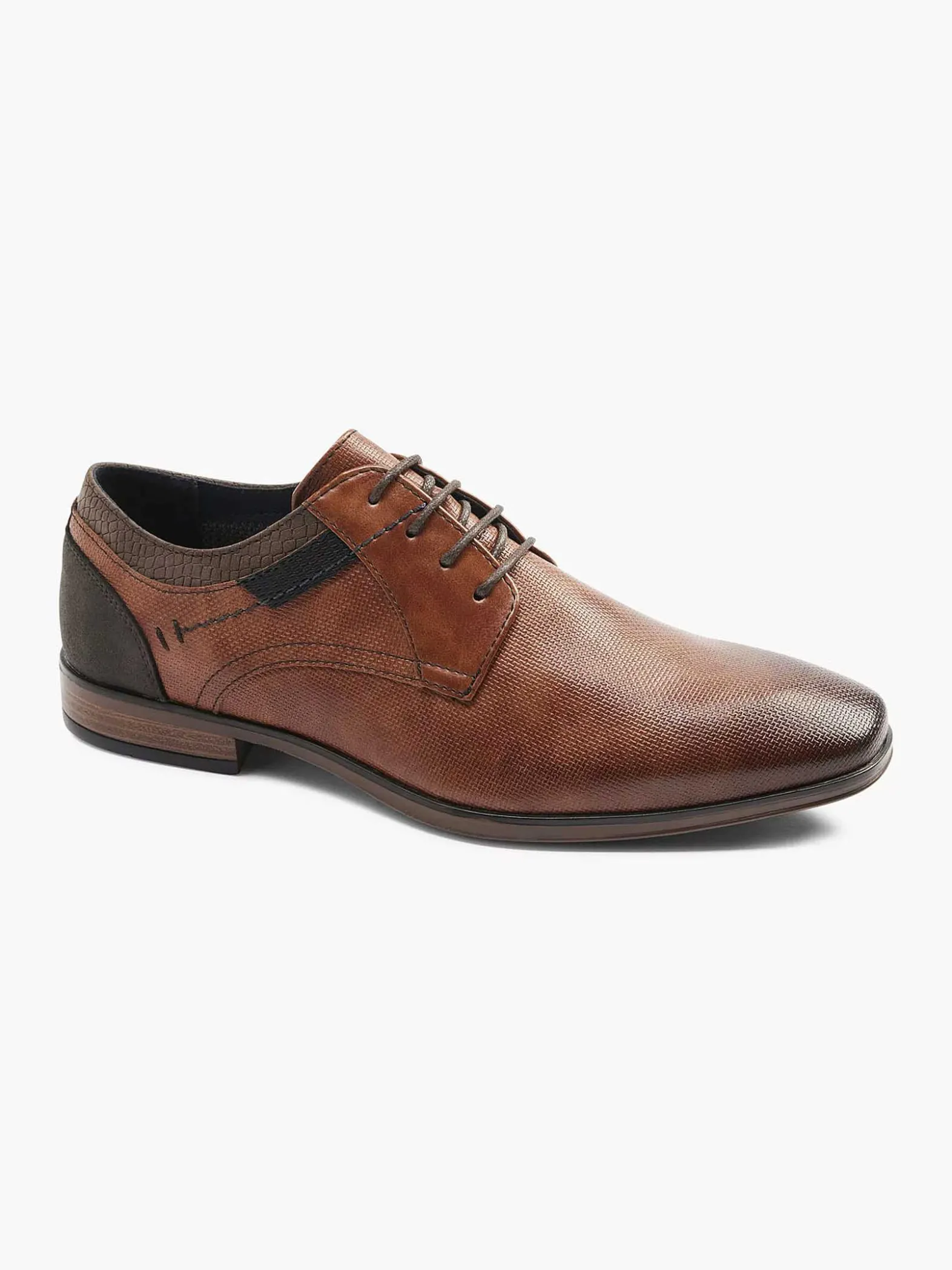AM SHOE Cognac Veterschoen-Heren Geklede Schoenen
