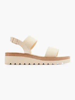 Graceland Creme Platform Sandaal-Dames Sandalen