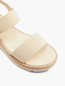 Graceland Creme Platform Sandaal-Dames Sandalen