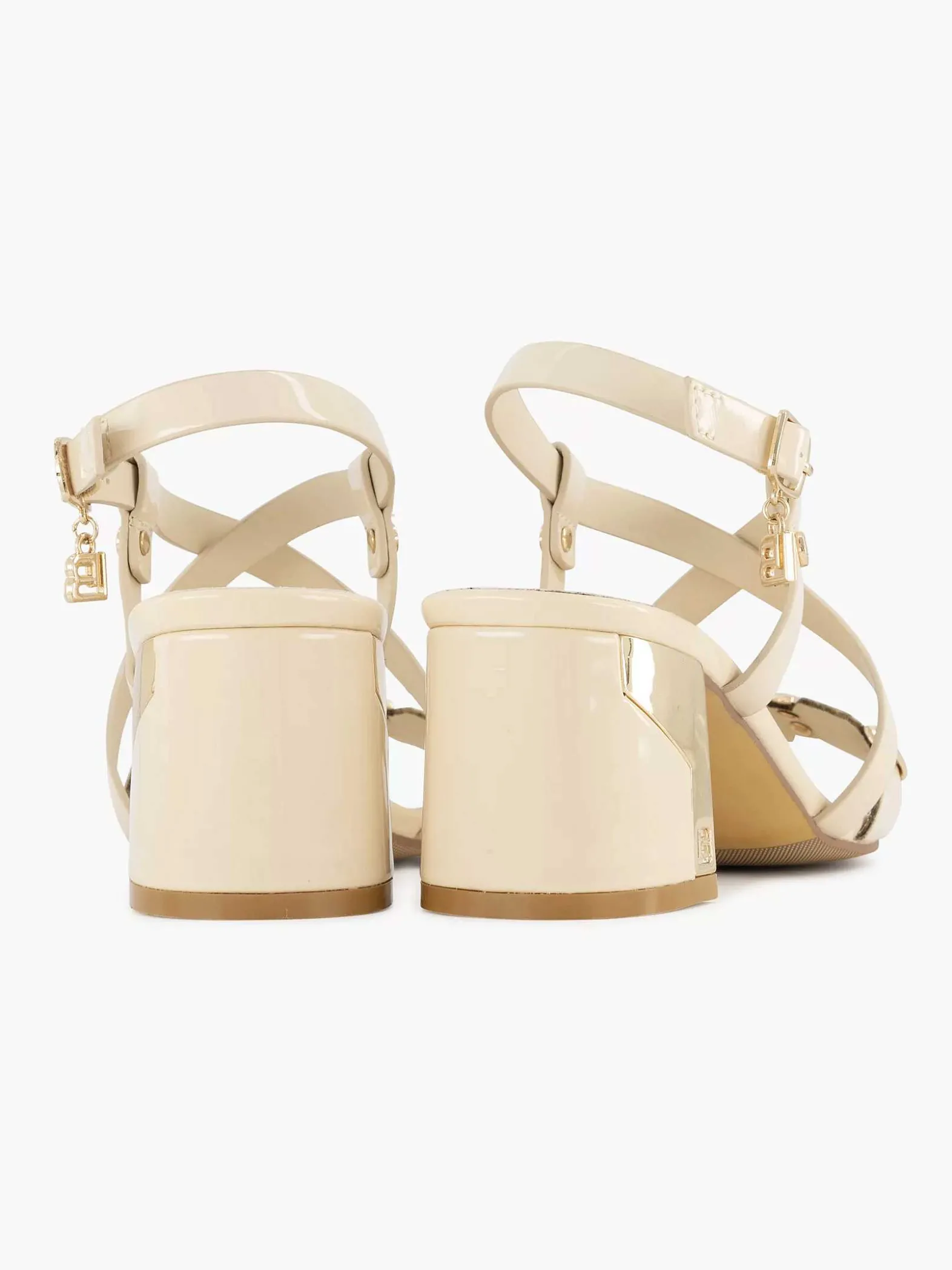 Laura Biagiotti Creme Sandalette-Dames Sandalen