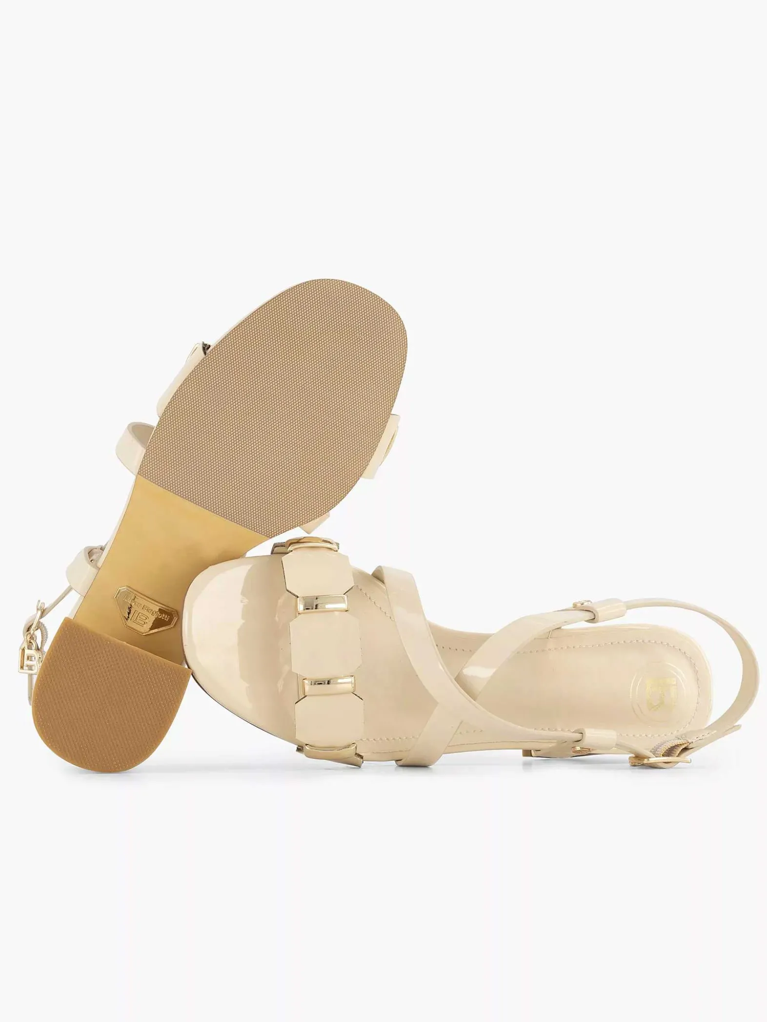 Laura Biagiotti Creme Sandalette-Dames Sandalen