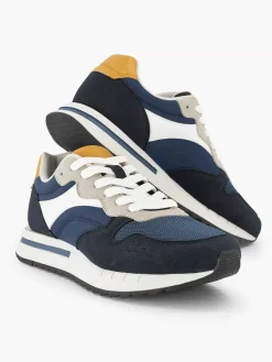 Memphis One Donkerblauwe Chunky Sneaker-Heren Sneakers