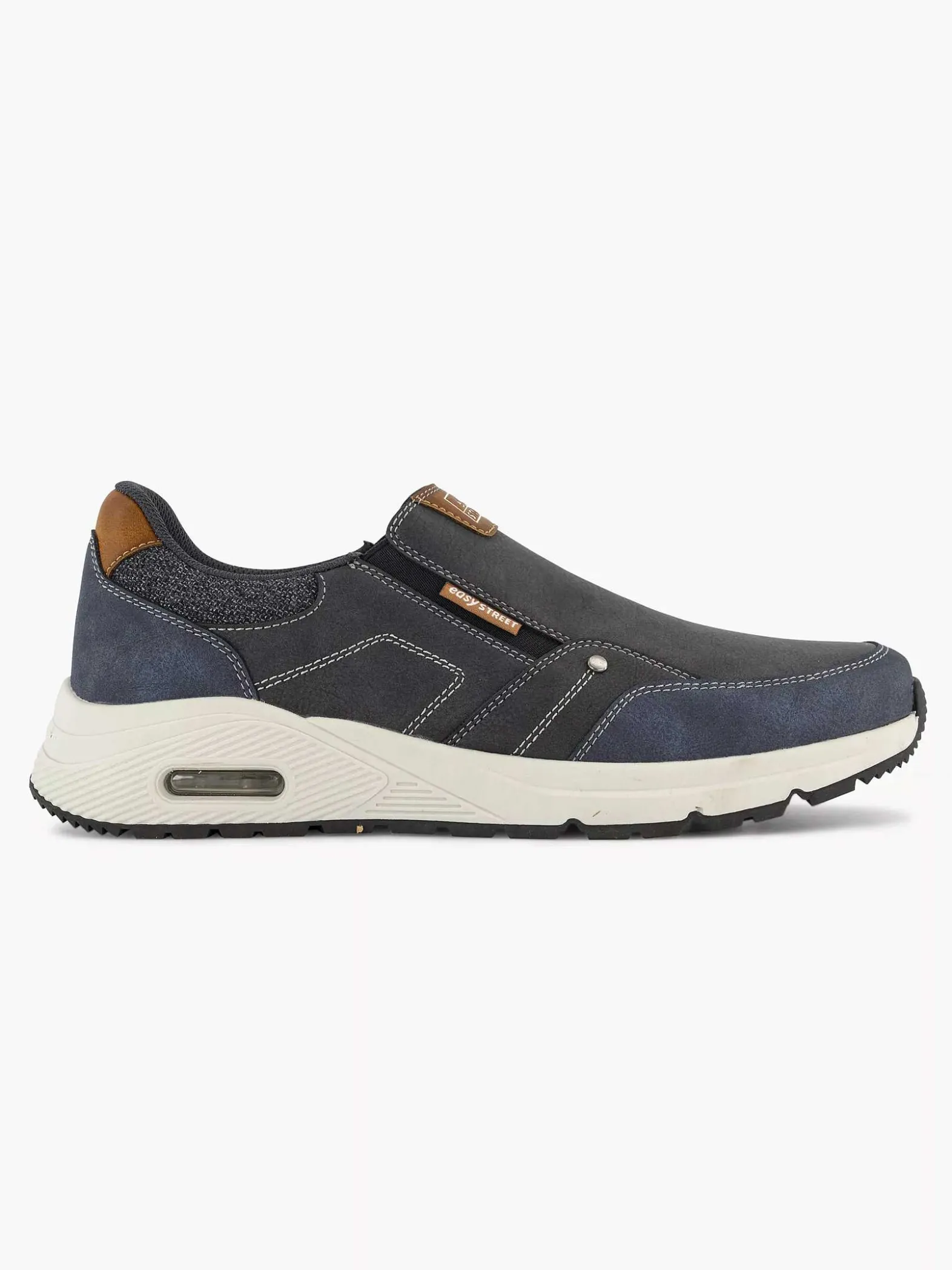 Easy Street Donkerblauwe Comfort Instapper-Heren Geklede Schoenen