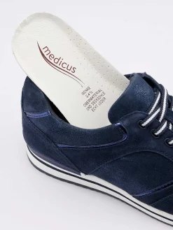 Medicus Donkerblauwe Comfort Sneaker-Dames Comfort Schoenen
