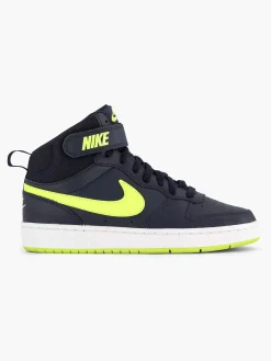 Nike Donkerblauwe Court Borough Mid 2-Kinderen Jongensschoenen