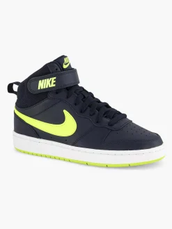 Nike Donkerblauwe Court Borough Mid 2-Kinderen Jongensschoenen