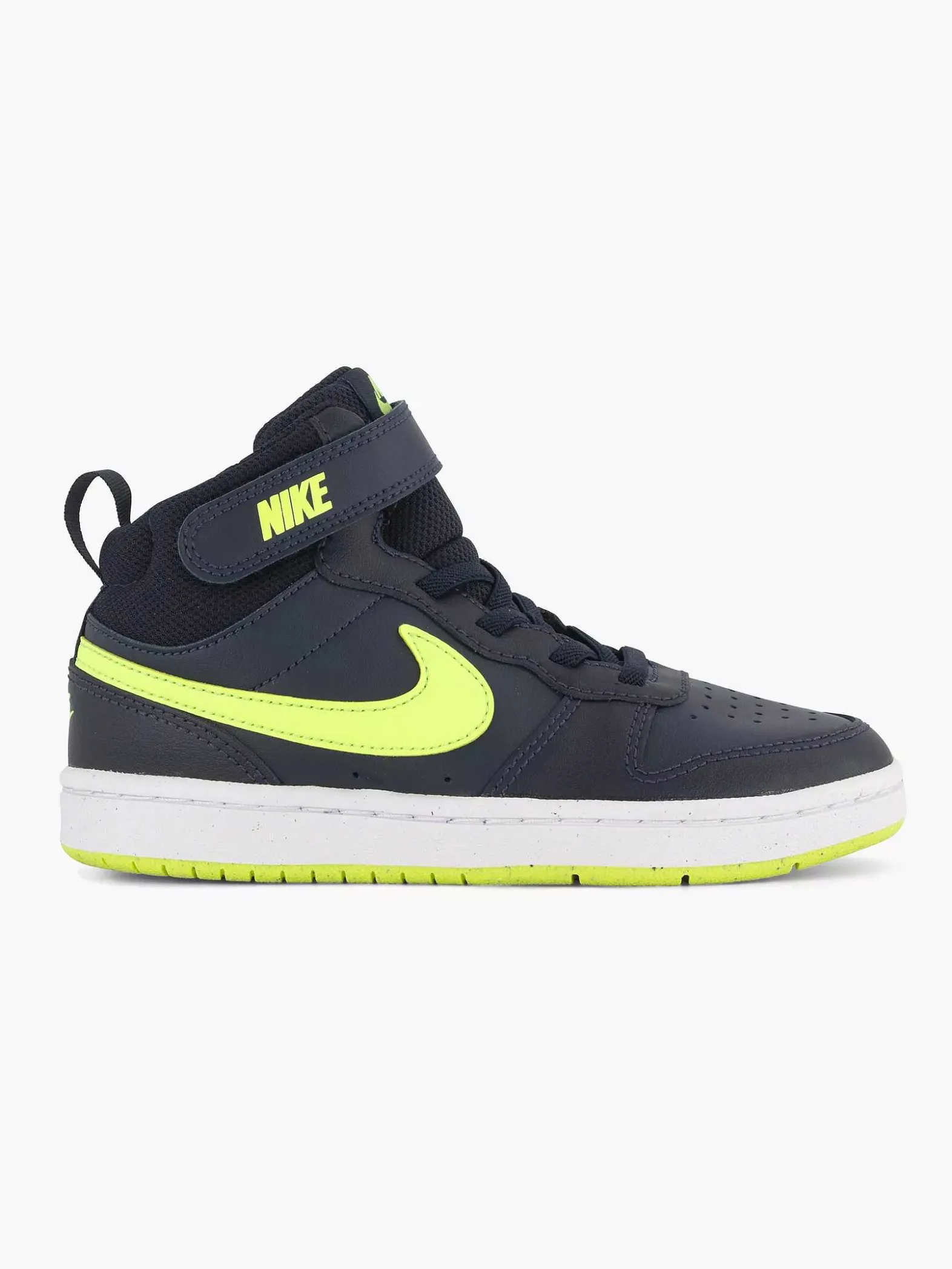 Nike Donkerblauwe Court Borough Mid 2-Kinderen Jongensschoenen