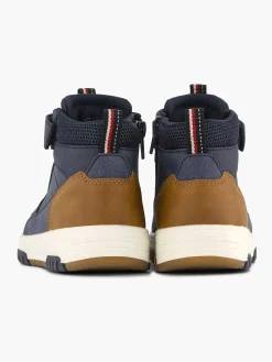 Vty Donkerblauwe Hoge Sneaker-Kinderen Jongensschoenen