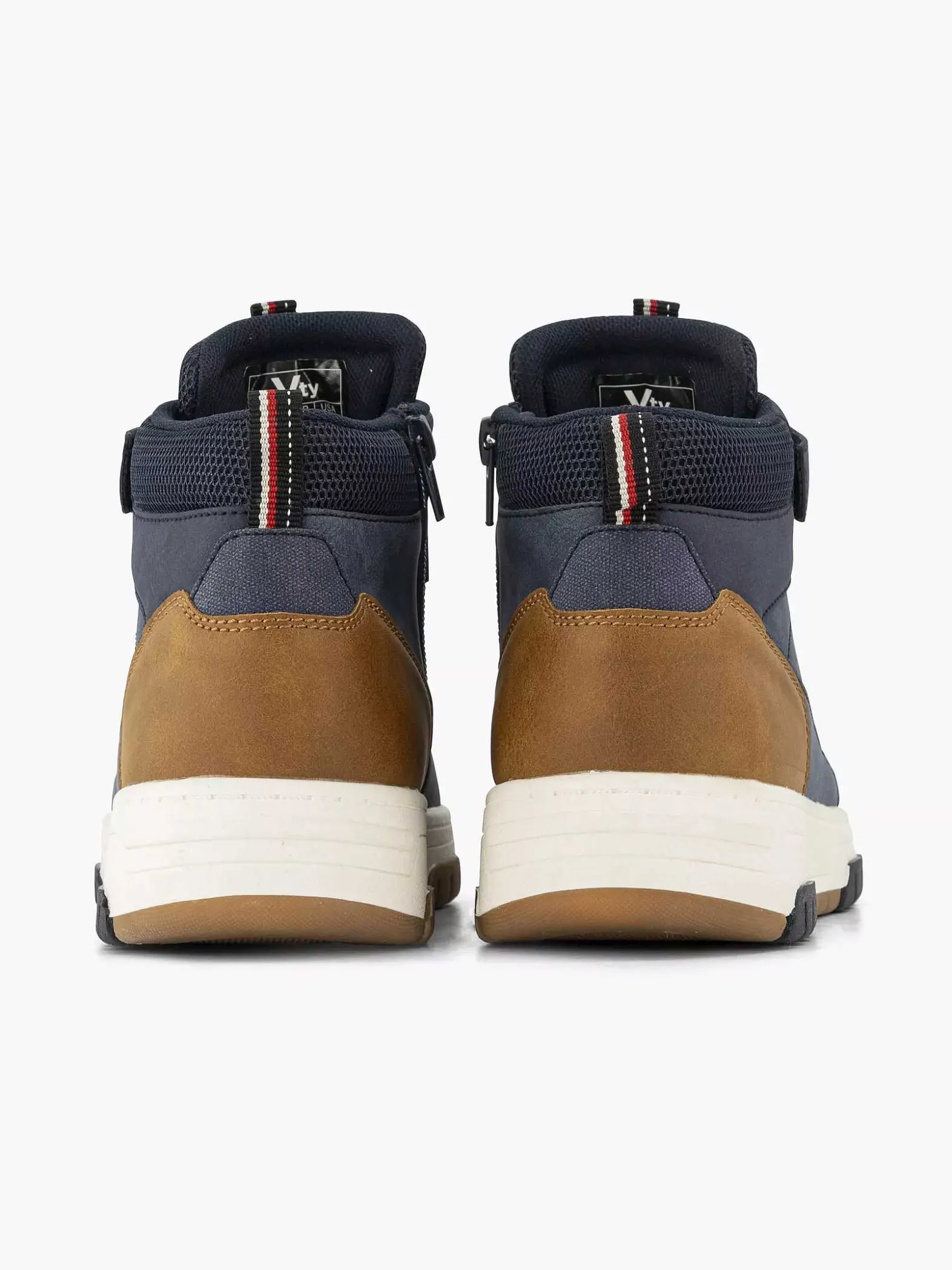 Vty Donkerblauwe Hoge Sneaker-Kinderen Jongensschoenen
