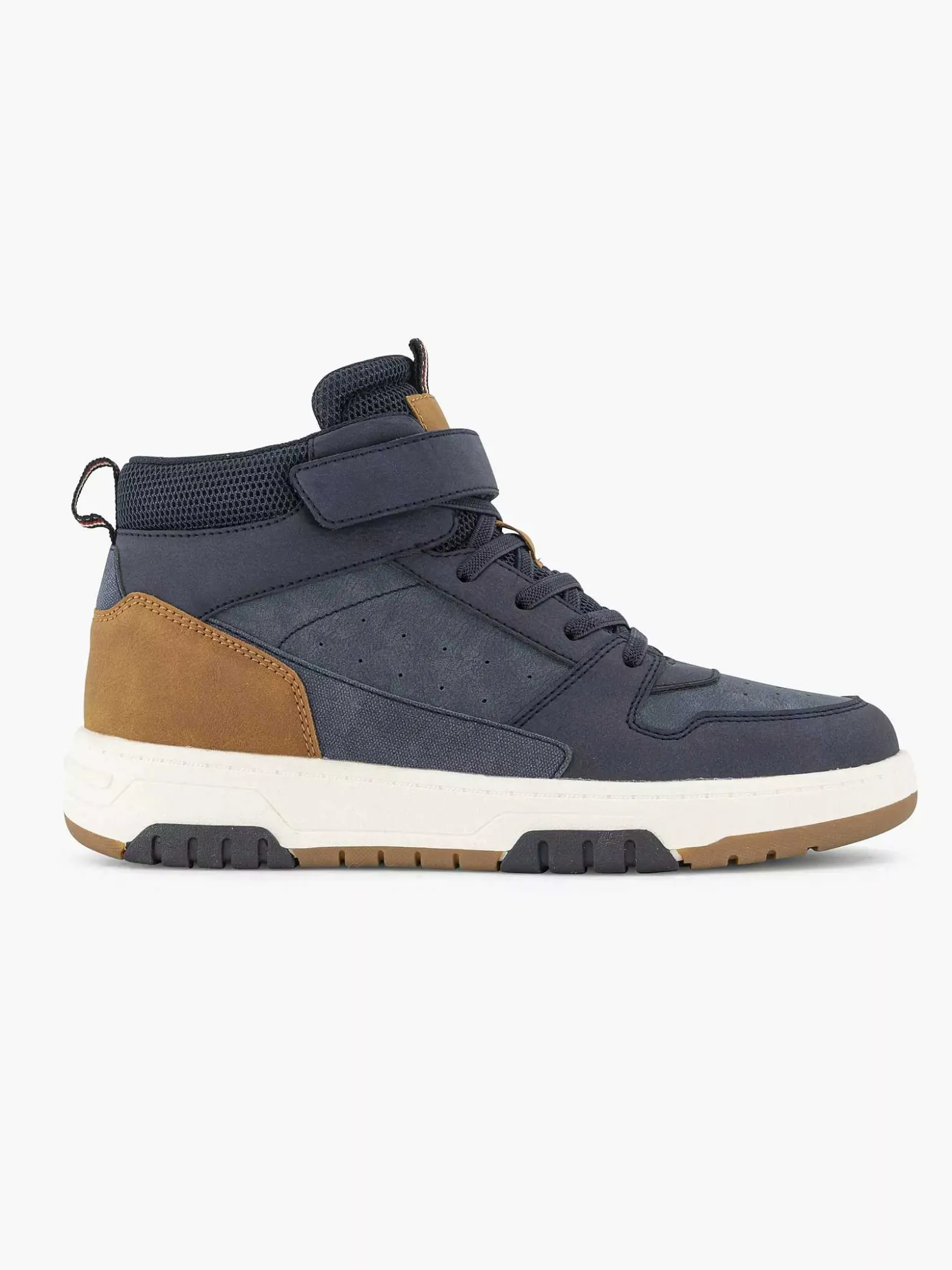 Vty Donkerblauwe Hoge Sneaker-Kinderen Jongensschoenen