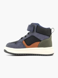 Vty Donkerblauwe Hoge Sneaker-Kinderen Jongensschoenen