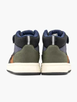 Vty Donkerblauwe Hoge Sneaker-Kinderen Jongensschoenen