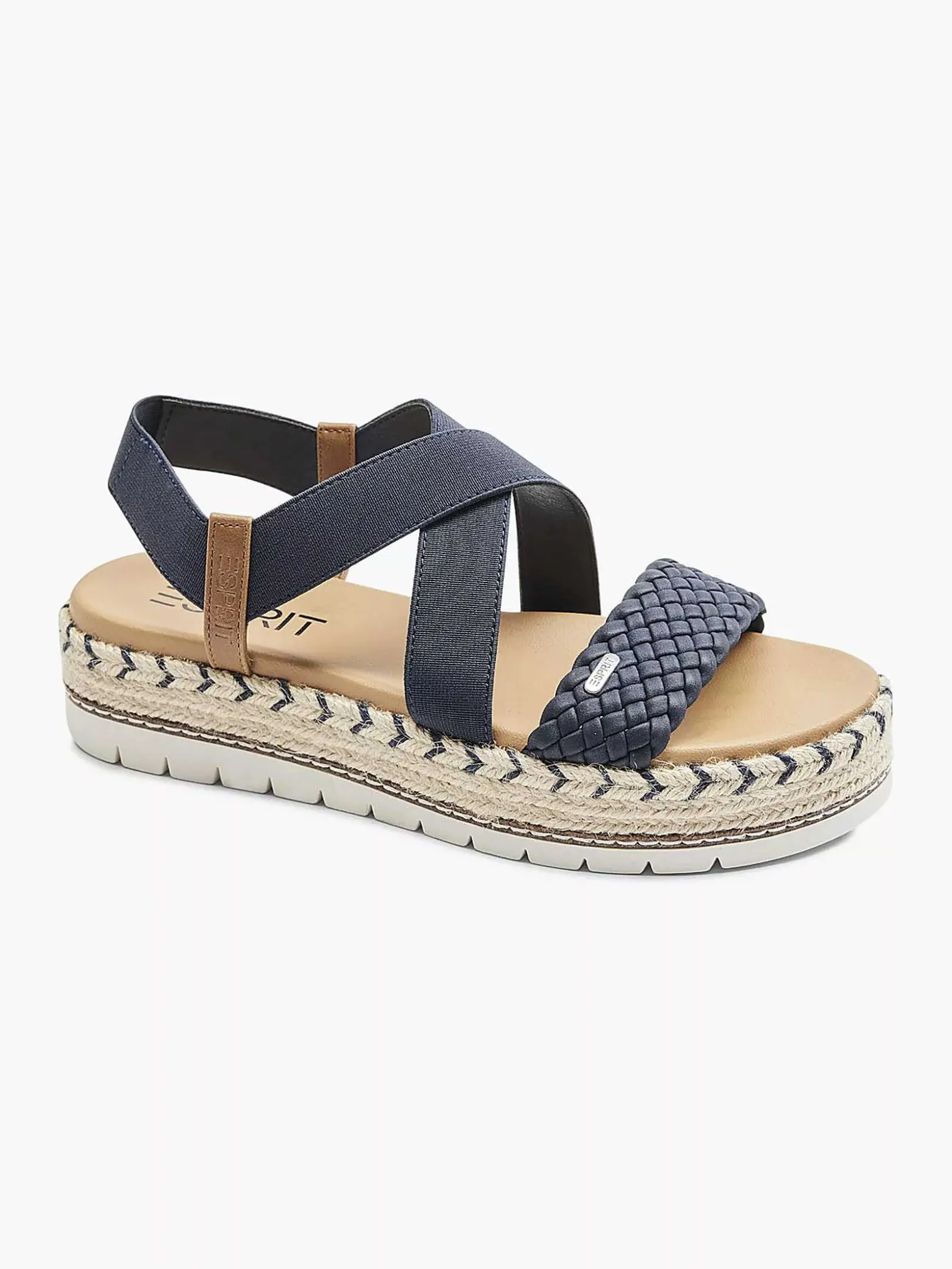 Esprit Donkerblauwe Platform Sandaal-Dames Sandalen