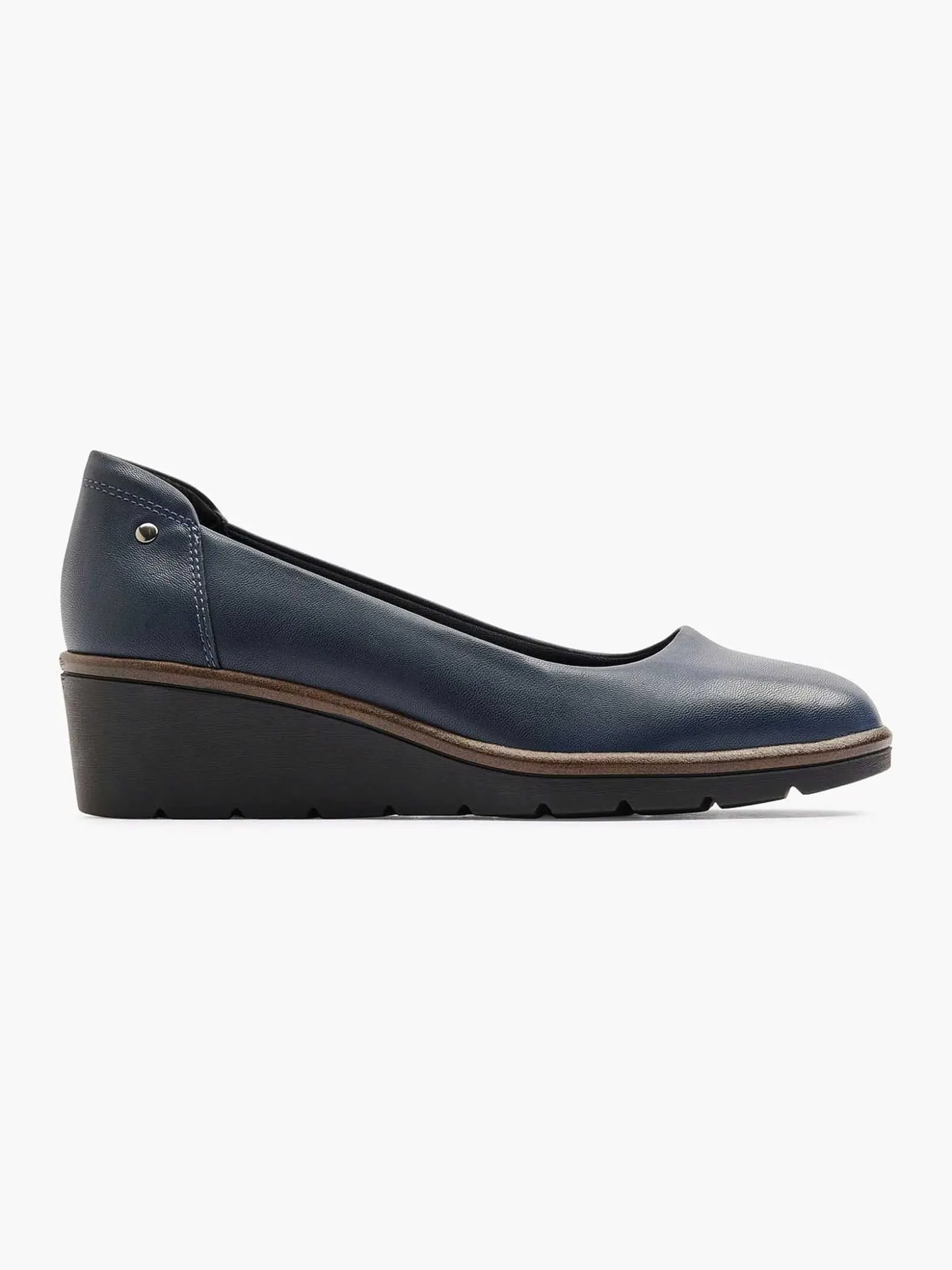 Graceland Donkerblauwe Pump Sleehak-Dames Pumps