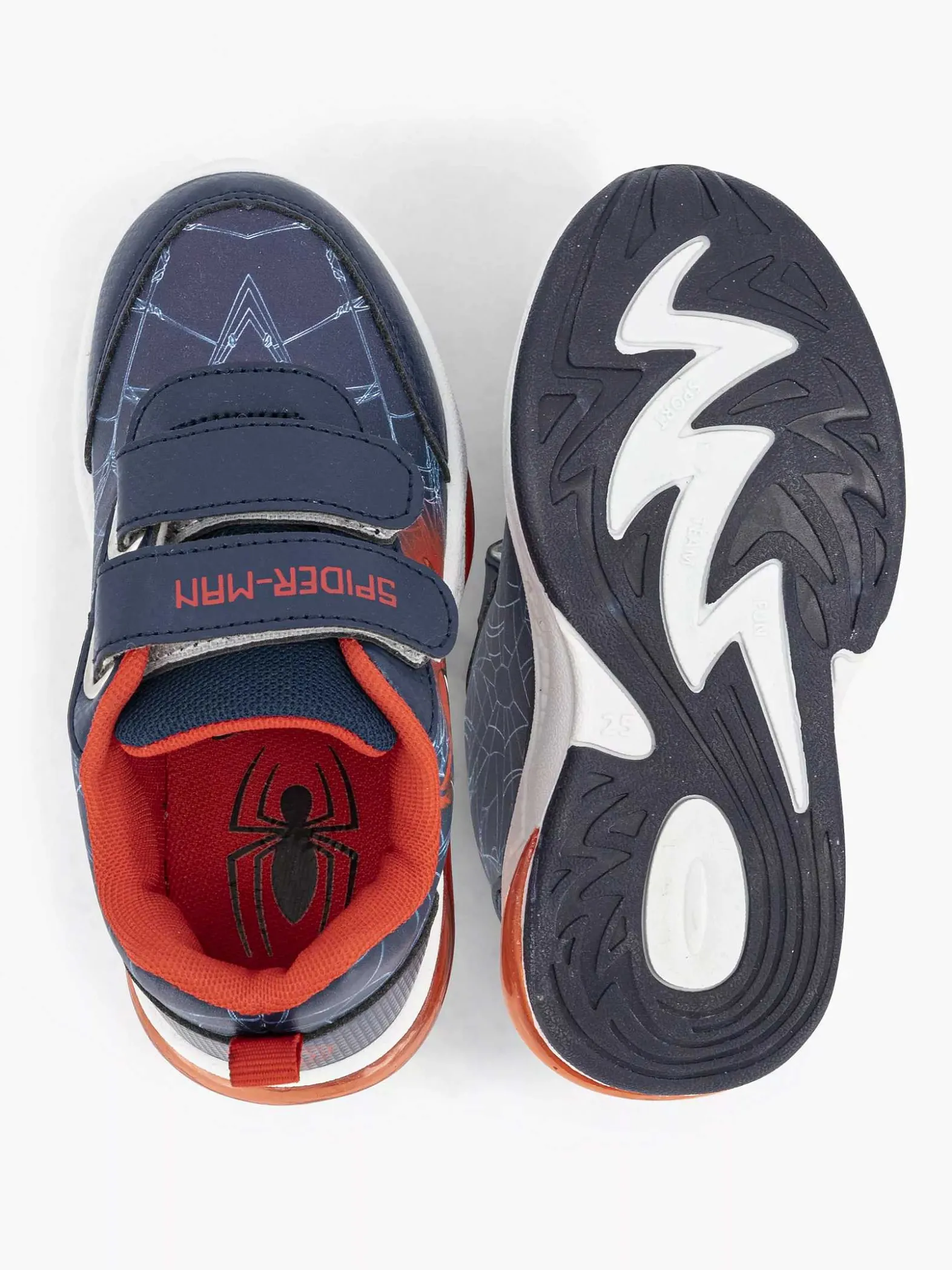 Spiderman Donkerblauwe Sneaker-Kinderen Jongensschoenen