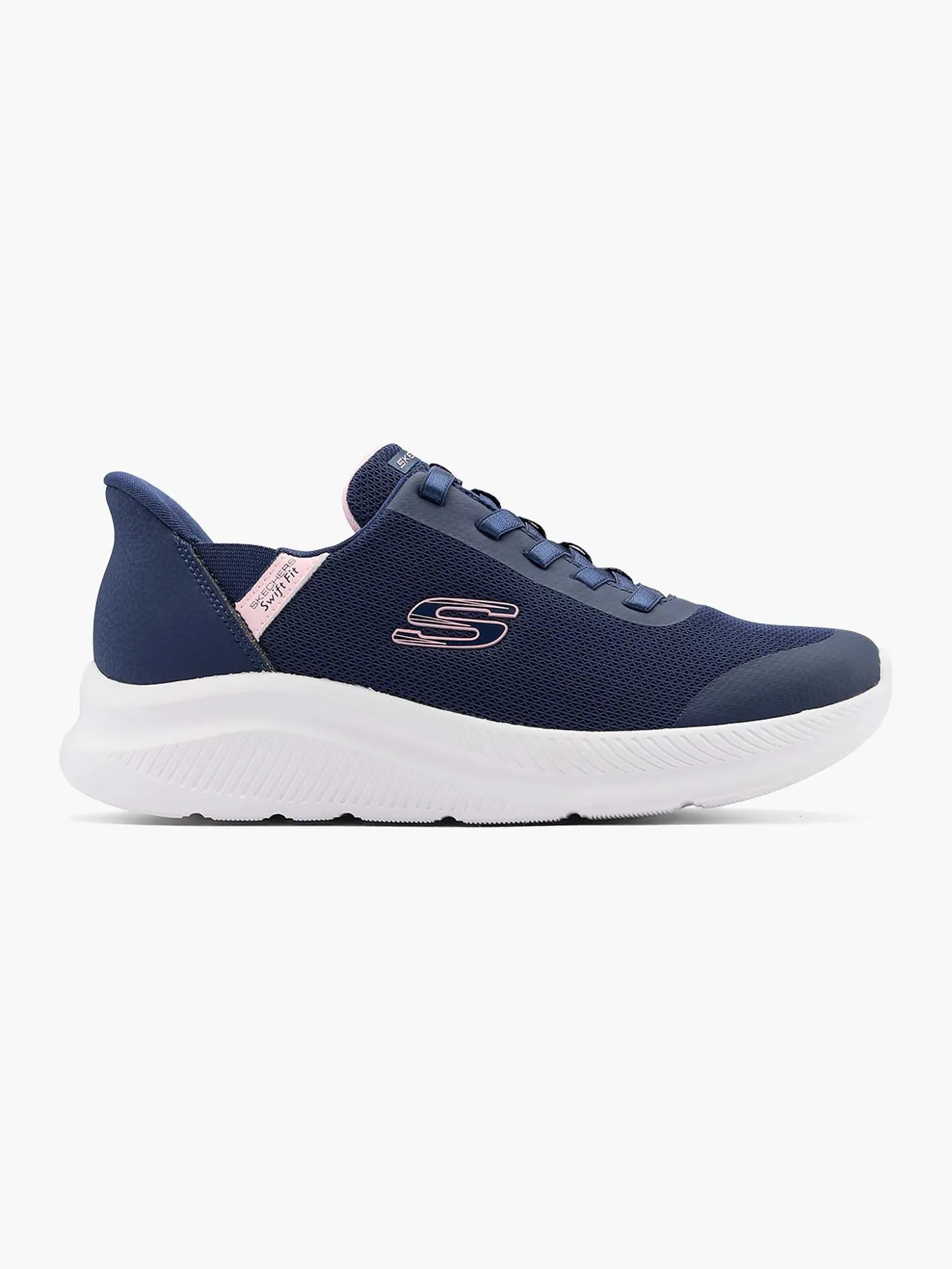 Skechers Donkerblauwe Sneaker Swift Fit - Hands Free-Dames Sneakers