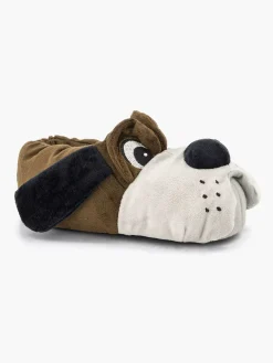 Vty Donkerbruine Pantoffel Hond-Kinderen Jongensschoenen