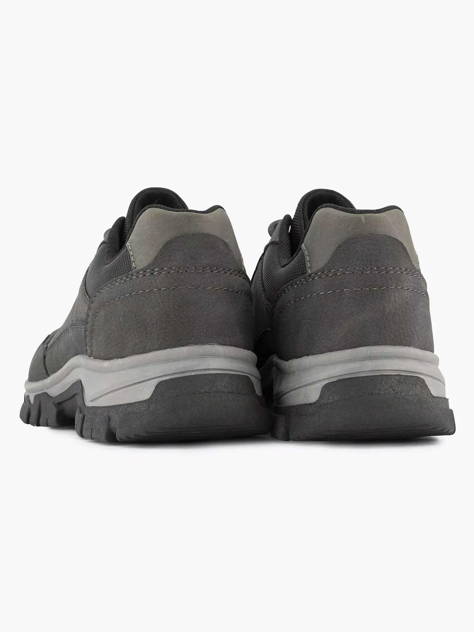 Easy Street Donkergrijze Comfort Sneaker-Heren Sneakers