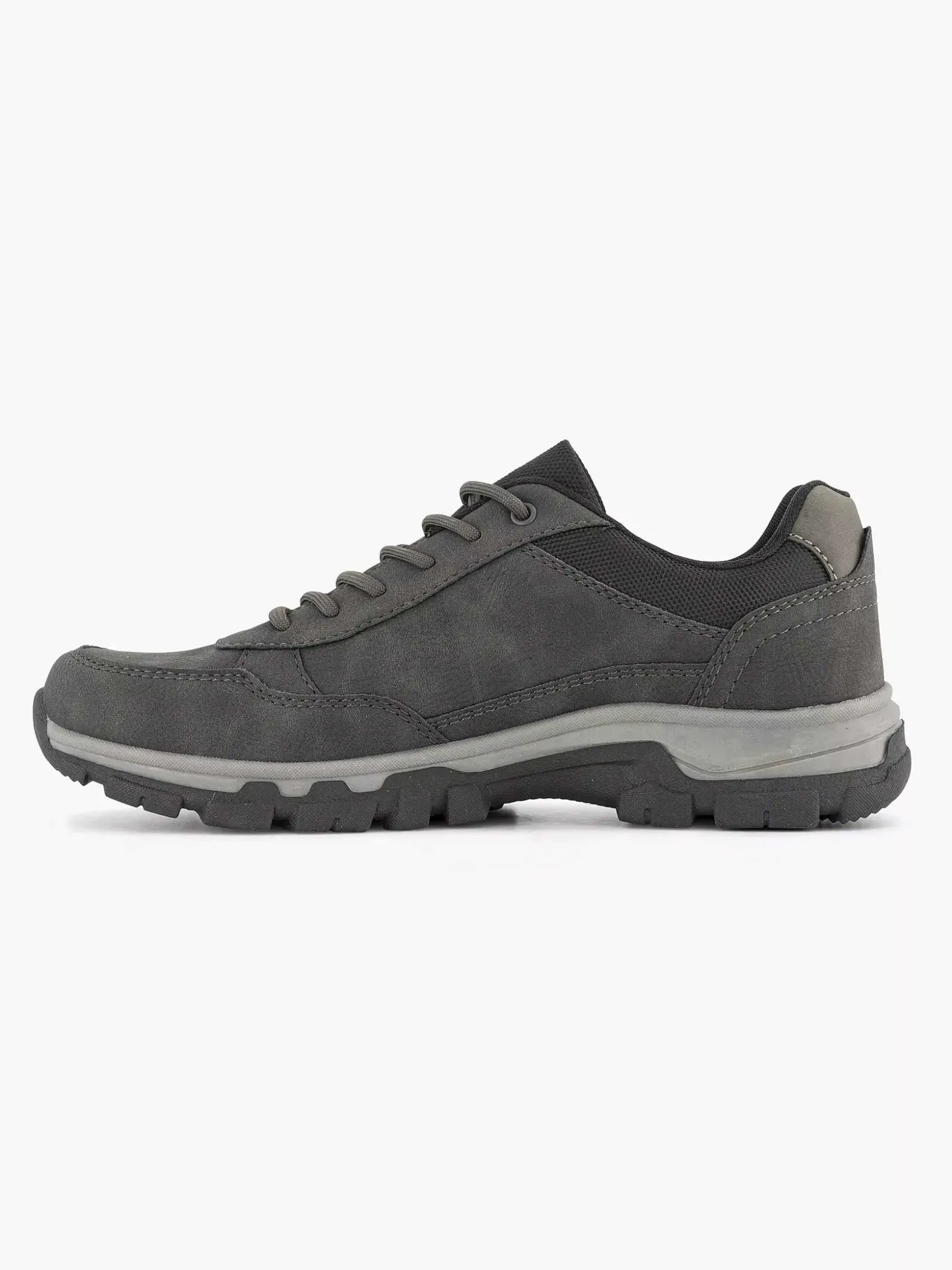 Easy Street Donkergrijze Comfort Sneaker-Heren Sneakers