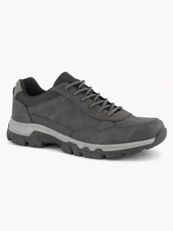 Easy Street Donkergrijze Comfort Sneaker-Heren Sneakers