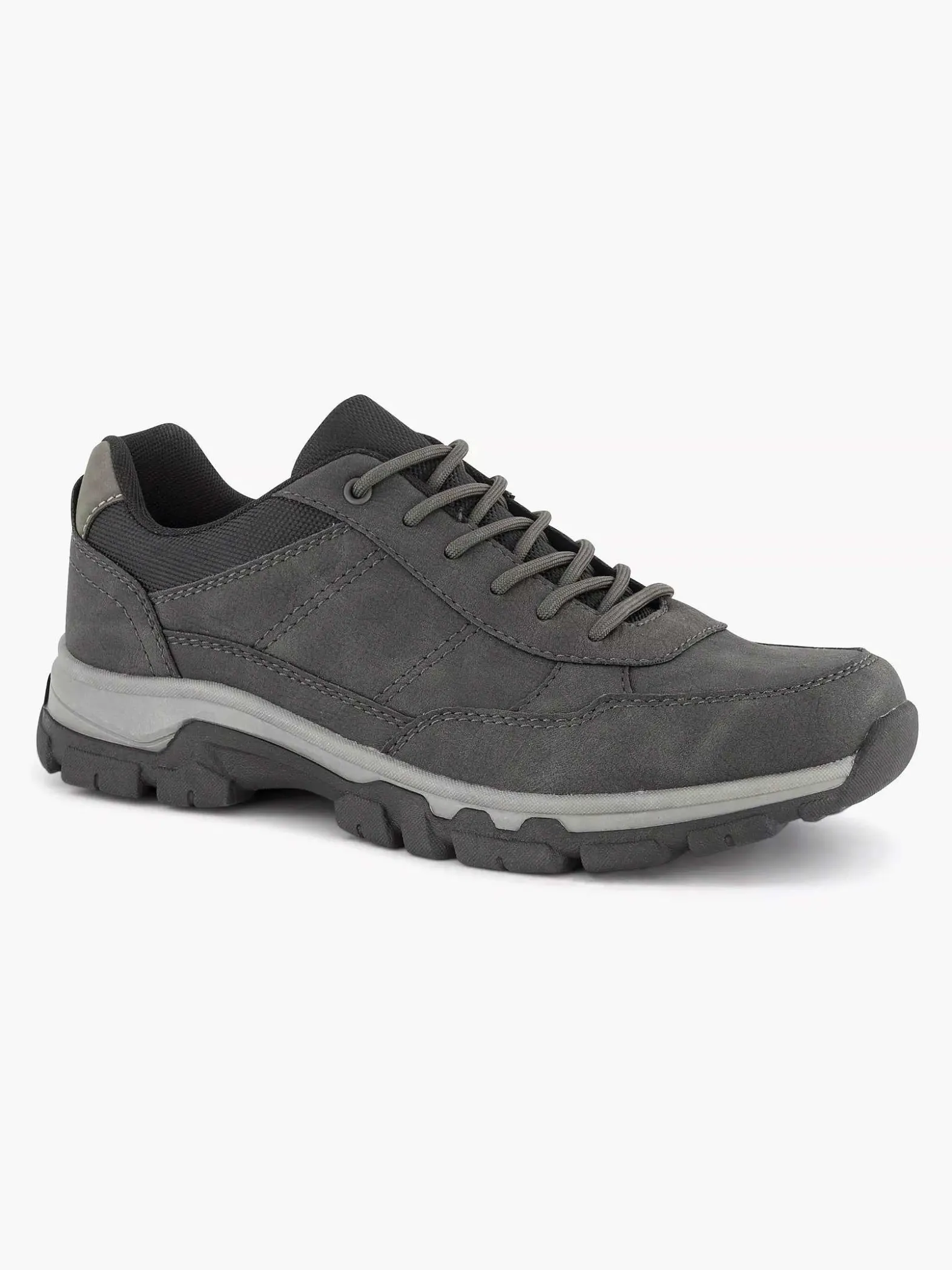 Easy Street Donkergrijze Comfort Sneaker-Heren Sneakers